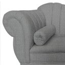 Ver mais imagens de Recamier Decorativo Divã Amsterdã 187cm Lado Direito Linho Cinza