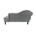 Ver imagem 6 de Recamier Decorativo Divã Amsterdã 187cm Lado Direito Linho Cinza