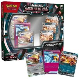 Jogo Pokemon Deck Batalha de Liga Charizard Ex Copag 34713 - 1