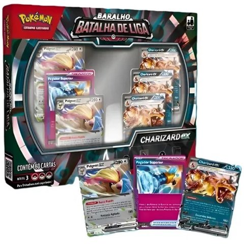 Jogo Pokemon Deck Batalha de Liga Charizard Ex Copag 34713