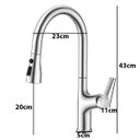 Ver imagem 2 de Torneira Goumert Extensivel Pia Cozinha Bancada Luxo Monocomando 3 Modos Agua Fria Quente Moderna So