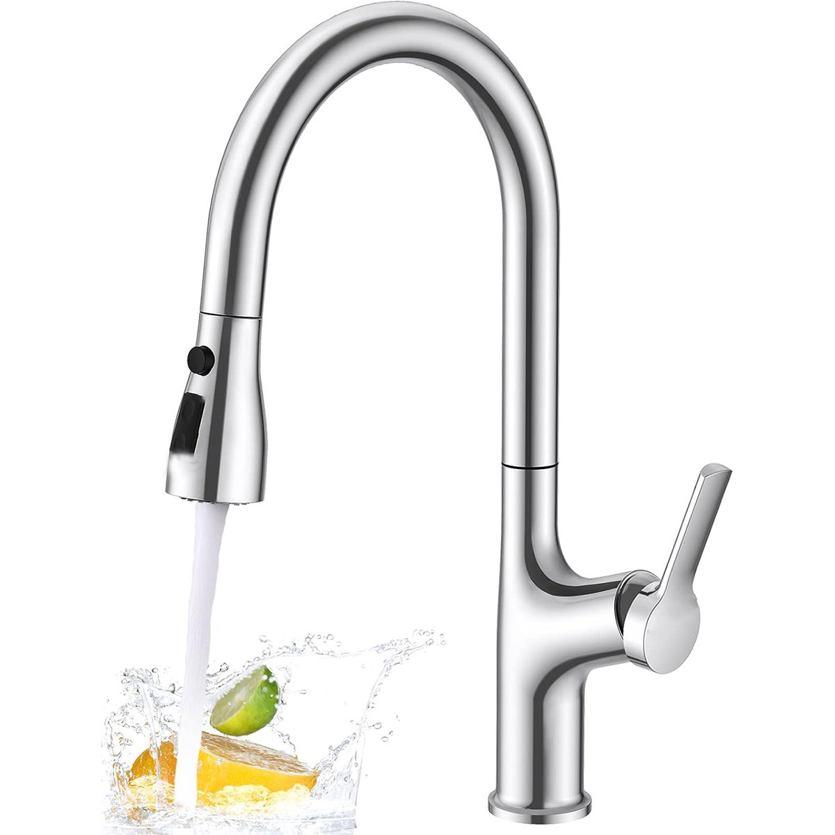 Torneira Goumert Extensivel Pia Cozinha Bancada Luxo Monocomando 3 Modos Agua Fria Quente Moderna So - 6