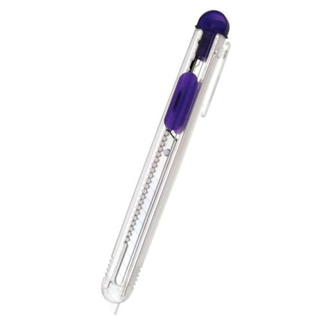Estilete Japonês Junior Transparente Uso Ambidestro Nt Cutter Serie Ia-120P