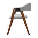 Ver imagem 4 de Cadeira Laura em Madeira Maciça de Eucalipto Verniz Imbuia Rust Linho Detalhes em Corda