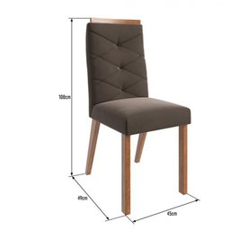 Conjunto De Mesa Tampo De Vidro 06 Cadeiras - 6