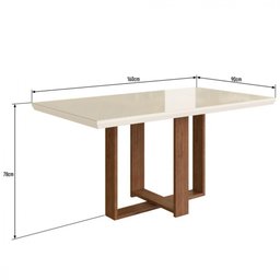 Conjunto De Mesa Tampo De Vidro 06 Cadeiras - 3