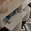 Ver imagem 2 de Rack Suspenso de Parede 180cm Sala Quarto Bancada Bali 1.8 Lukaliam Off White