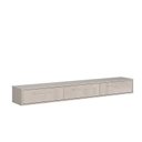 Ver imagem 1 de Rack Suspenso de Parede 180cm Sala Quarto Bancada Bali 1.8 Lukaliam Off White