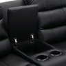 Conjunto Poltronas Sala de Cinema 2 e 3 Lugares Oscar com Massagem/Aquecimento PU Preto G31 - Laura  - 7