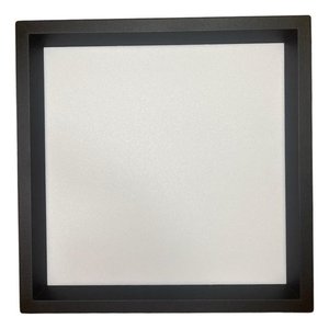 Painel Led Recuado de Sobrepor 24w Plafon Quadrado Bivolt - Preto - Branco Neutro 4000k - 110v/220v