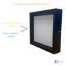 Painel Led Recuado de Sobrepor 24w Plafon Quadrado Bivolt - Preto - Branco Neutro 4000k - 110v/220v - 2