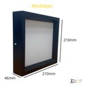 Ver imagem 3 de Painel Led Recuado de Sobrepor 24w Plafon Quadrado Bivolt - Preto - Branco Neutro 4000k - 110v/220v