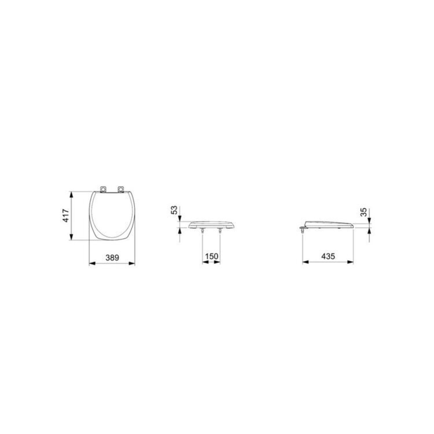 Kit 3 Assentos Sanitário com Softclose Thema Plus Incepa - 3