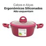 Panela Caçarola Antiaderente Cerâmica de Indução Viena Rosa Plus 20cm - Casambiente - 3