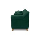Ver imagem 4 de Sofá 3 Lugares Pé de Madeira Julieta 220 Cm Veludo S04 - D'Rossi Cor Verde