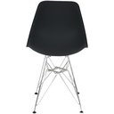 Ver imagem 4 de Cadeira Charles Eames Eiffel Base Metal Cromado Preta