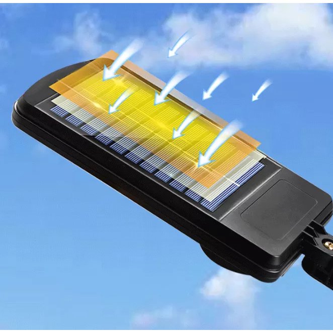 Luminária Carregamento Solar Led Sensor de Aproximação Econômica Externa - 7