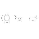 Ver imagem 3 de Kit 3 Assentos Sanitário Universal com Softclose Multimarcas Incepa Branco Roca