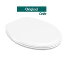 Ver imagem 4 de Kit 3 Assentos Sanitário Universal Multimarcas Celite Branco/Brilhante Roca