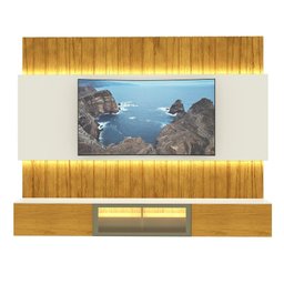 Estante Home para Tv até 90 Polegadas com Led 230cm Soberano Reflecta 100% MDF - 11