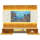 Ver imagem 5 de Estante para TV e Home Theater até 90 Polegadas 100% MDF com LED com Vidro Reflecta 227CMX251,5cm LED Soberano Marrom