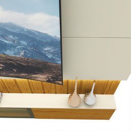 Estante Home para Tv até 90 Polegadas com Led 230cm Soberano Reflecta 100% MDF - 9