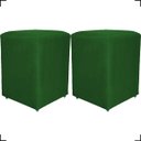 Ver imagem 1 de Kit 2 Puff Dado Decorativo para Sala Quarto Penteadeira Suede Cores