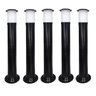 Poste Balizador Luminária Casa Jardim 75cm Preto Kit 4 - 1