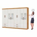 Ver imagem 4 de Closet Casal Duplo Lu 8 Portas 4 Gavetas com Espelho