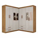 Ver imagem 3 de Closet Casal Duplo Lu 8 Portas 4 Gavetas com Espelho