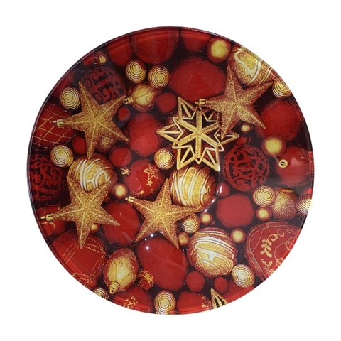 Bowl Decorativo Natalino Cristal - 5x18cm