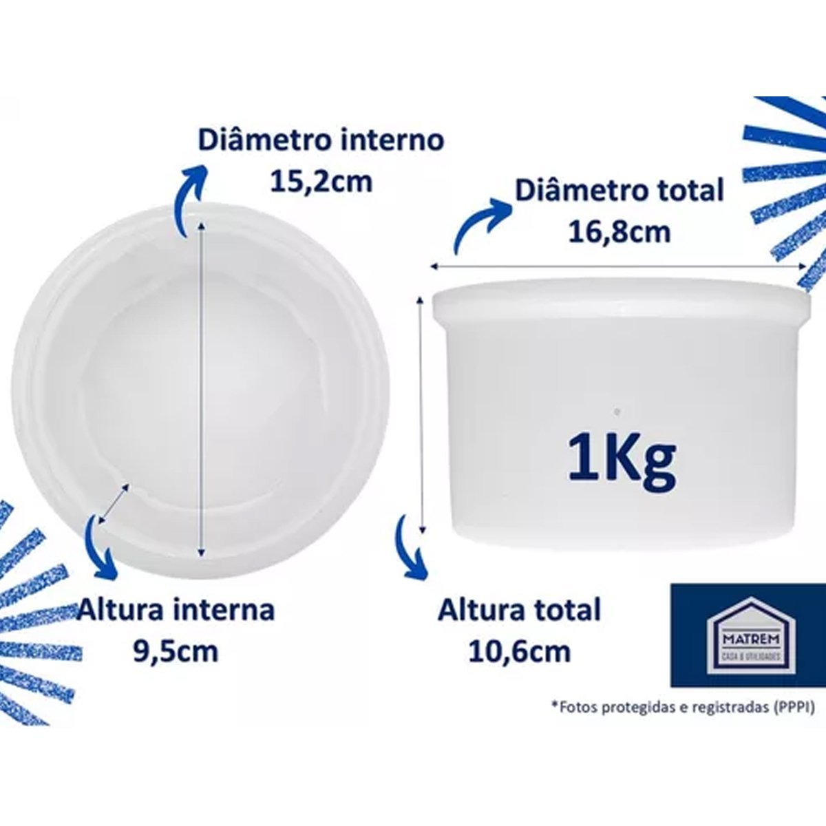 Conjunto Completo Queijo Caseiro Forma Completa 1kg Injesul OkayShop - 2