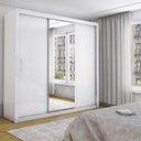 Ver imagem 1 de Guarda Roupa Isabela Casal 3 Portas de Correr com Espelho Luxo Carioca Móveis