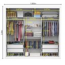 Ver imagem 4 de Guarda Roupa Isabela Casal 3 Portas de Correr com Espelho Luxo Carioca Móveis