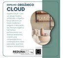 Ver imagem 2 de Espelho Orgânico Cloud 70x50cm Decorativo Barato Minimalista - Suporte
