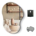 Ver imagem 1 de Espelho Orgânico Cloud 70x50cm Decorativo Barato Minimalista - Suporte