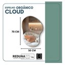 Ver imagem 3 de Espelho Orgânico Cloud 70x50cm Decorativo Barato Minimalista - Suporte