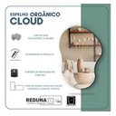 Ver imagem 4 de Espelho Orgânico Cloud 70x50cm Decorativo Barato Minimalista - Suporte