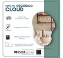 Ver imagem 4 de Espelho Orgânico Cloud 70x50cm Decorativo Barato Minimalista - Suporte