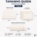 Ver imagem 2 de Jogo Cama Queen Alícia 400 Fios Bordado Inglês Super Macio:Palha