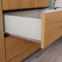 Ver imagem 7 de Guarda-Roupa Solteiro 3 Portas e 2 Gavetas com Espelhos Açaí Marrom/Cinamomo