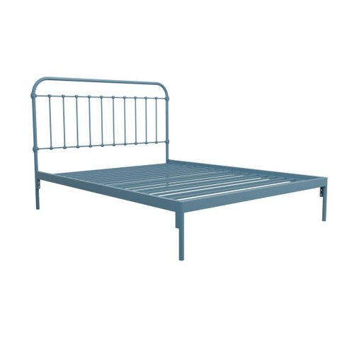 Cama de Ferro Patente Queen - sem Peseira Icamas Azul Bebê