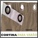 Ver imagem 6 de cortina blackout Madrid em tecido 6,00 x 2,80 c/voal bege