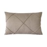 Capa para Almofada Drapeada em Linho Retangular Cru - 1