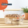 KIT CAIXA ORGANIZADORA TRANSPARENTE 6L OIKOS - 2