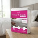 Ver imagem 2 de Kit 2 Protetores de Colchão e 4 Protetores de Travesseiro Impermeável em Malha Solteiro Casal Queen 