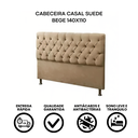 Ver imagem 4 de Cabeceira Casal Suede Bege 140x110