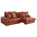 Ver imagem 4 de Sofá Retrátil e Reclinável 2 Lugares 210cm Corino Zeus Yescasa