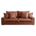 Ver imagem 6 de Sofá Retrátil e Reclinável 2 Lugares 210cm Corino Zeus Yescasa