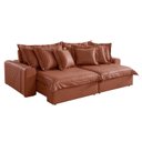 Ver imagem 2 de Sofá Retrátil e Reclinável 2 Lugares 210cm Corino Zeus Yescasa